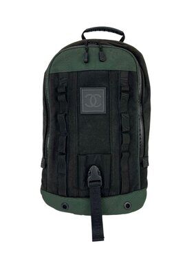 Chanel Nylon Black Sportsline Backpack Vintage